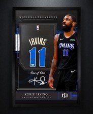 Kyrie Irving Signed Dallas Mavericks Nike Jersey Framed Beckett COA Auto Display