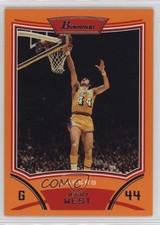 2008-09 Bowman Draft Picks & Stars Orange 18/299 Jerry West #110 HOF 6e0