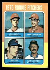 1975 Topps Baseball Card #621 Rookie Pitchers John Denny Rawly Eastwick. rookie card picture