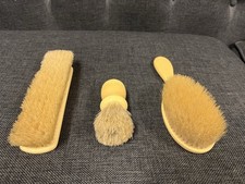 Vintage Vanity Dresser Set. Brush Set. Cream Ivory Art Deco 1940s