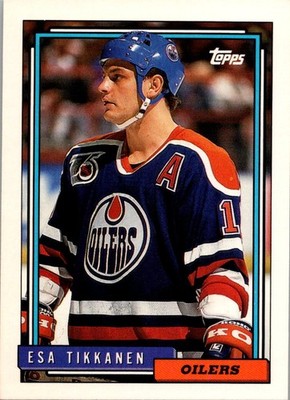 1992-93 Topps #476 Esa Tikkanen Edmonton Oilers
