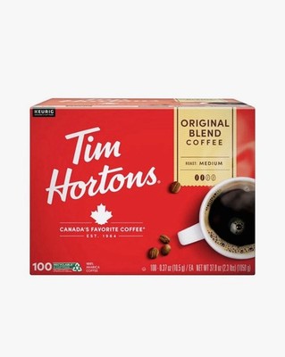 Tim Hortons Premium Medium Roast K-Cup Coffee Pods, Original Blend, 100 ct.(new)
