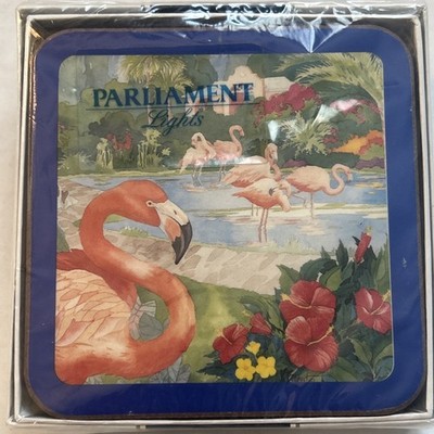 Pimpernel Pink Flamingos Tropical Cork Coasters Coastal Beach Decor New Set 6