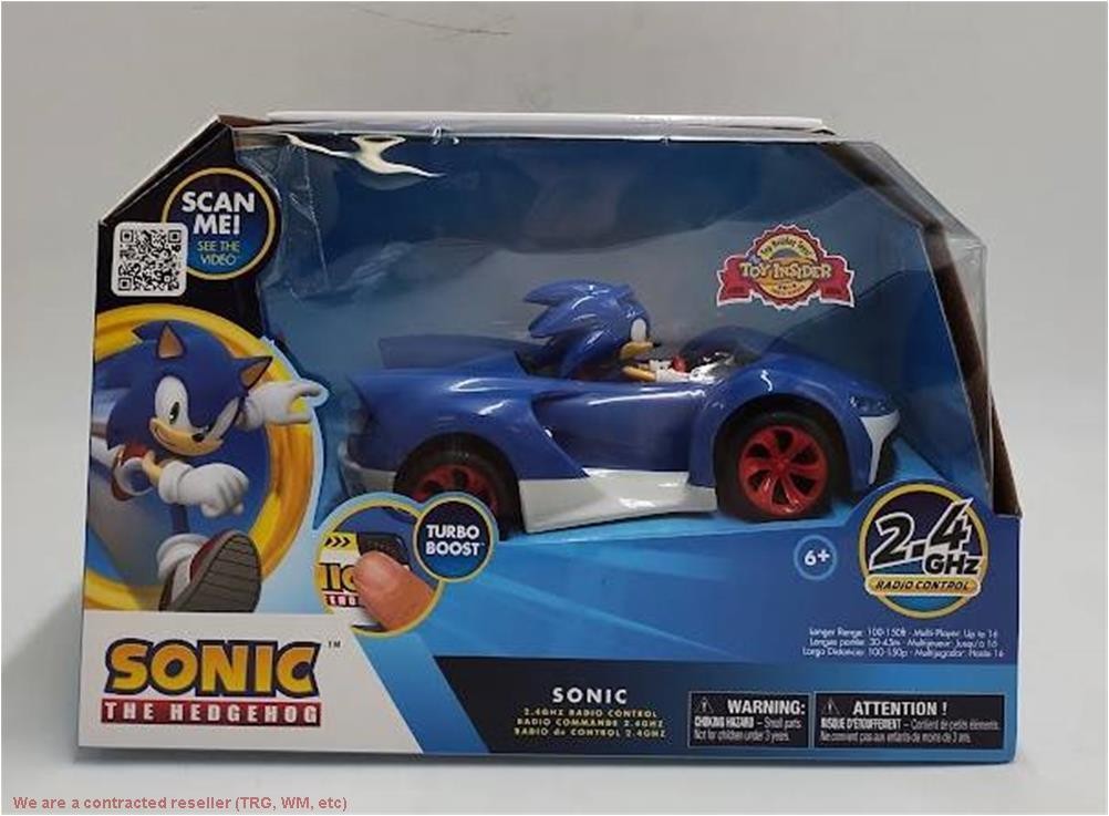 NKOK Sonic the Hedgehog 2.4 GHZ Turbo Boost RC Vehicle SEE D