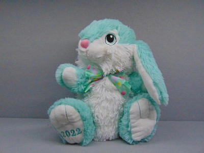 Aqua Green Easter Bunny Rabbit 2022 Plush Stuffed Animal Toy
