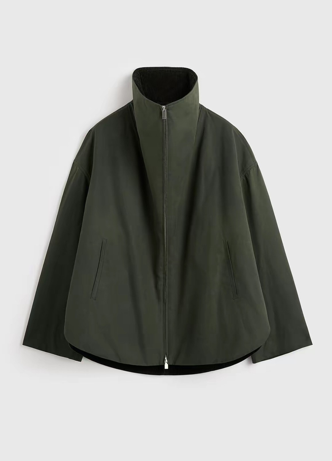 Womens Autumn New Solid Color Corduroy Collar Jacket Fashion Coat