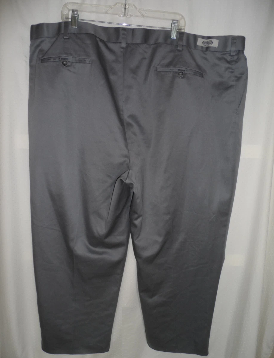 Roundtree u0026amp; Yorke 50x27 Gray Comfort Expandable Stretched Waist Men Casual  Pants | eBay