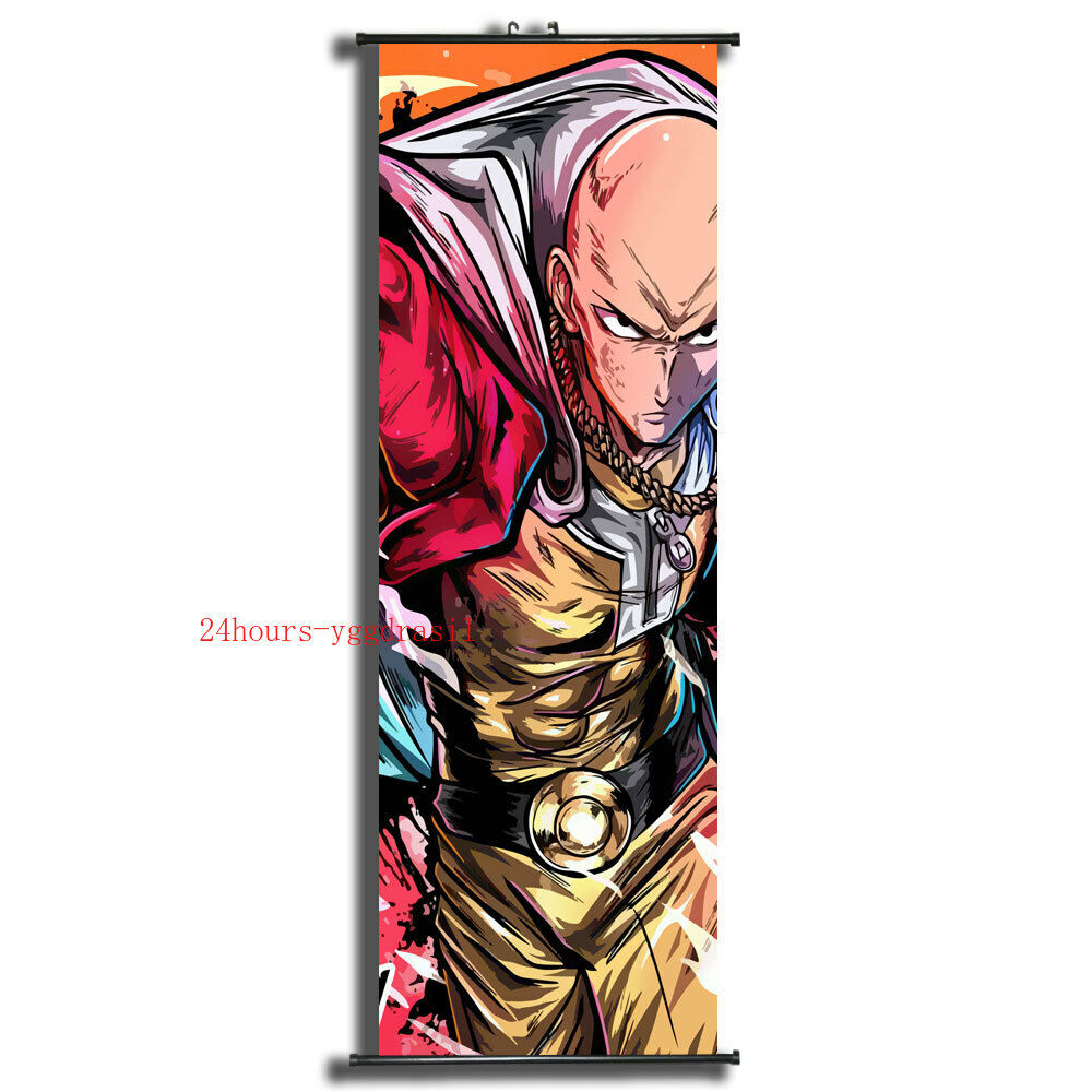 Saitama One Punch Man Hero Manga Anime Poster Canvas Art Prints