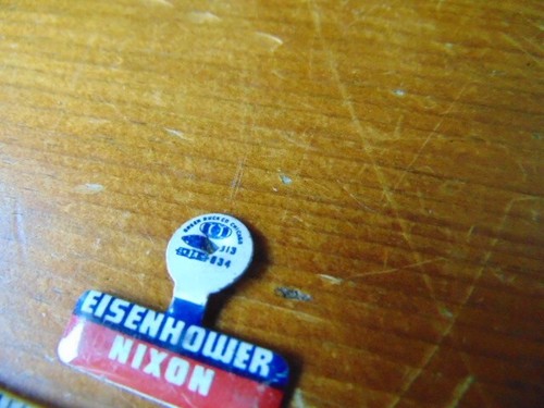 Eisenhower Nixon Klappknopf - 1" quer - Bild 3 von 5