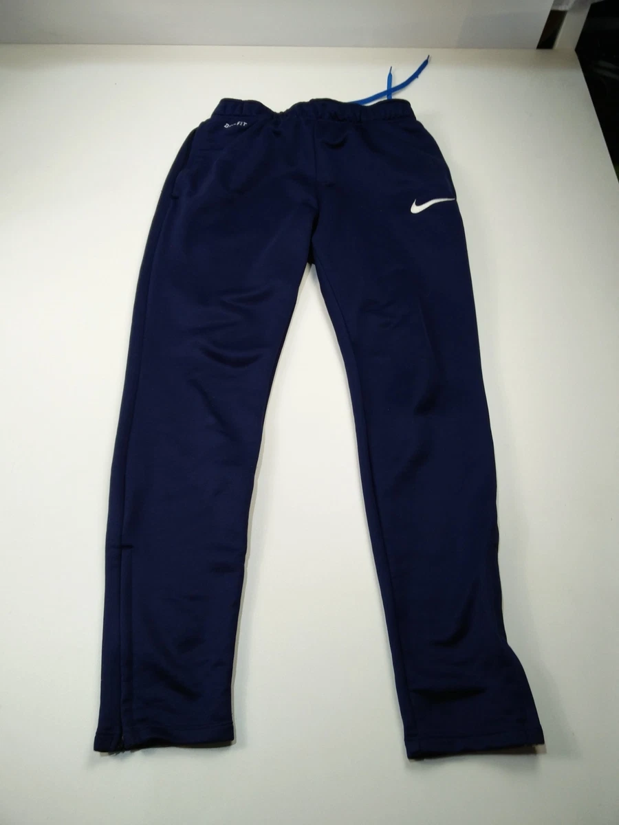 MENS NIKE NAVY BLUE DRAWSTRING SKINNY TRACKSUIT PANTS SPORTS TROUSERS SMALL  S