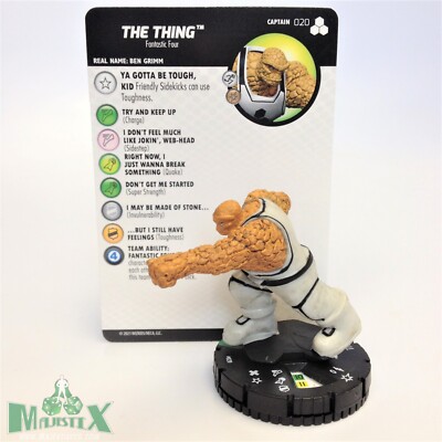 Heroclix Fantastic Four: Future Foundation set The Thing #020 Uncommon w/card!