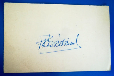 BOXEN - AUTOGRAMM VON KAZIMIERZ PAZDZIOR AUF BLATT 6,5 X 10 CM 1.J 1960