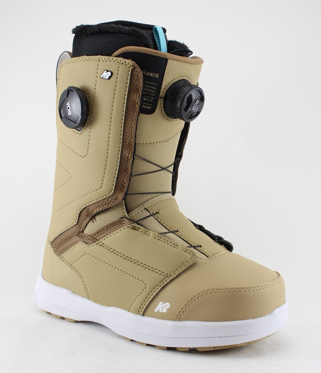 K2 Trance Double Boa Snowboard Boots Women's Size 7 Brown