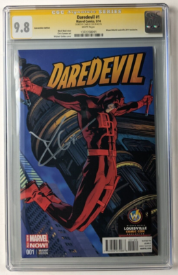 Daredevil #1 SIGNED Charlie Cox VARIANT CGC SS 9.8 Comic Marvel