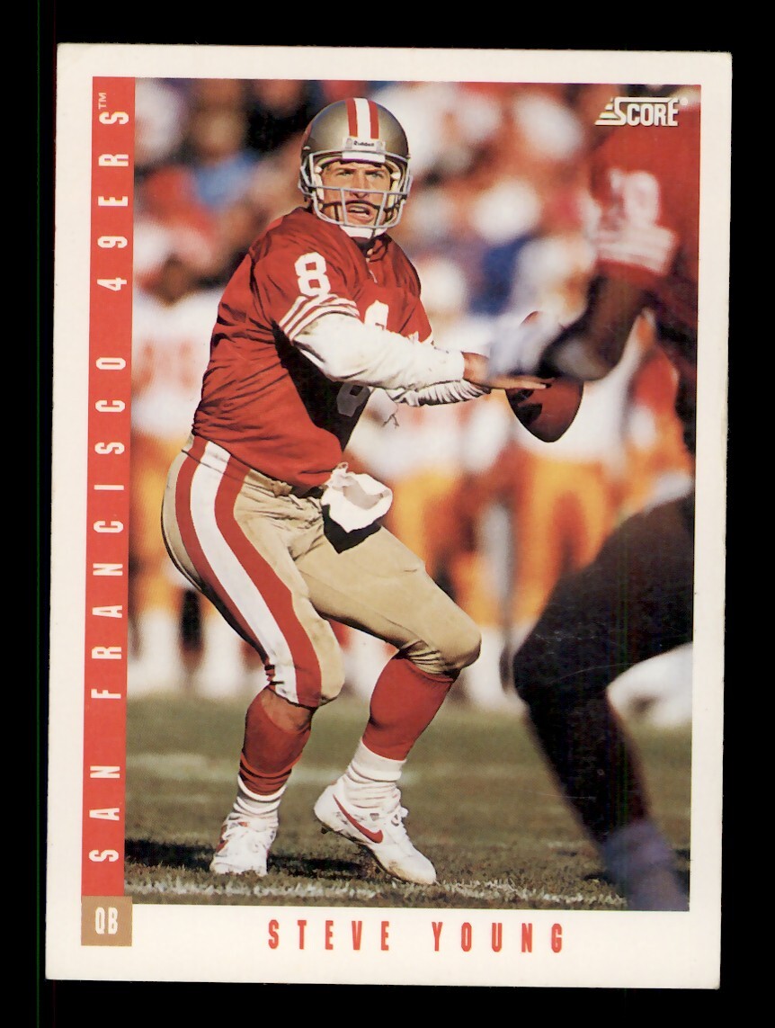 1993 SCORE #16 STEVE YOUNG SAN FRANCISCO 49ERS HOF