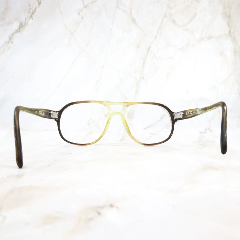 Marco de gafas Safilo Elasta 871 1023 dorado borde completo aviador 56-18-145 para mujer Foto 4 de 4