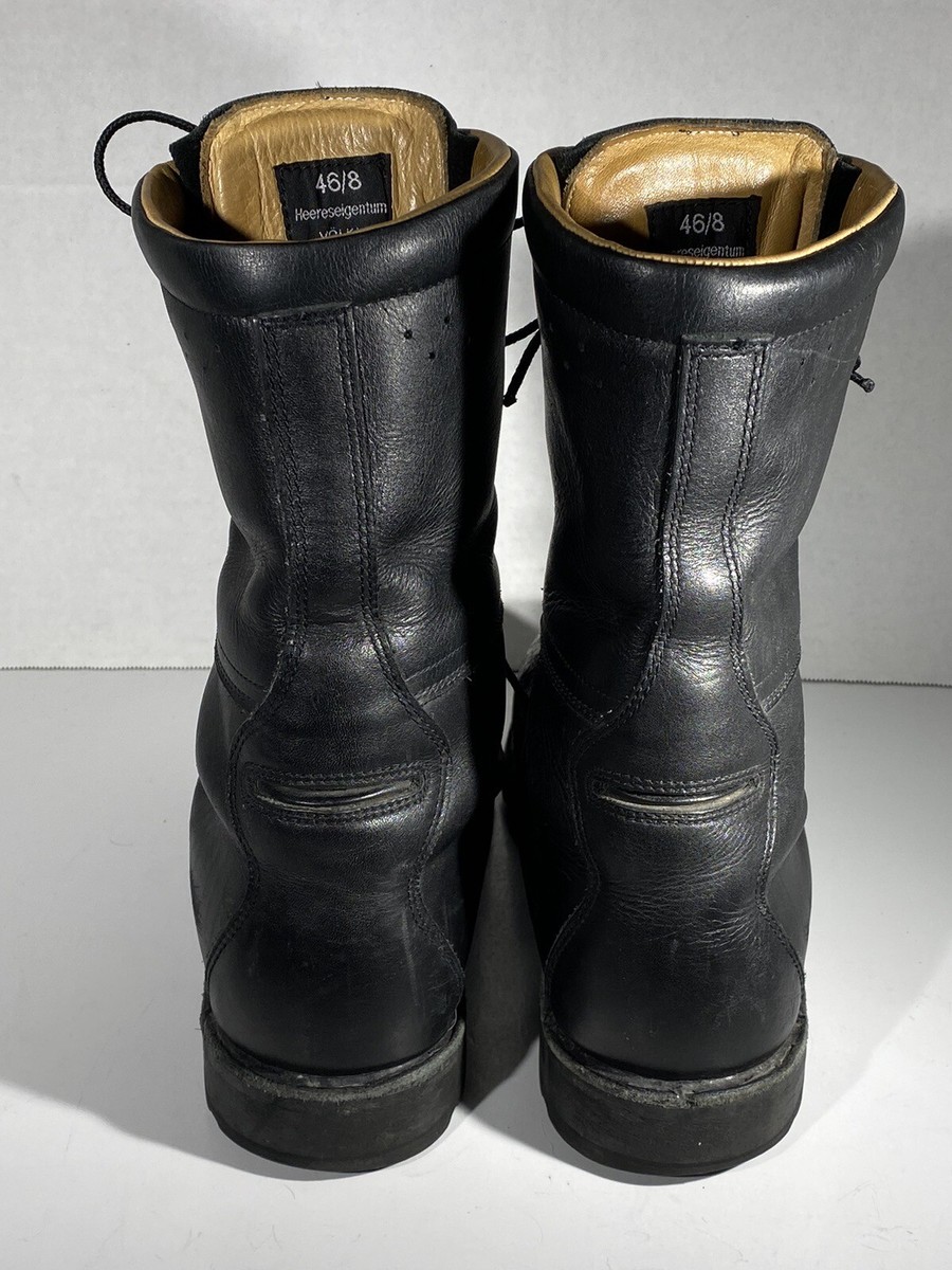 Volkl Heereseigentum 2008 Black Leather Combat Lace Up Boots Size‎ EU 42 or 8.5 VOLKL HEERESEIGENTUM 2008 Combat Boots Men main image 4