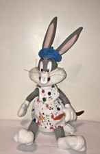 Vintage 1999 Looney Tunes Bugs Bunny The Artist 12" Warner Bros. Stuffed Plush