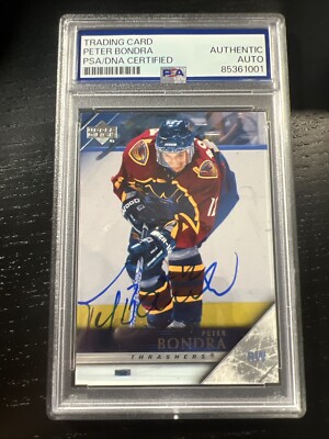 Pnd Autograph 2005-06 Upper Deck Peter Bondra Auto Autograph Signed Card Rare PSA | eBay