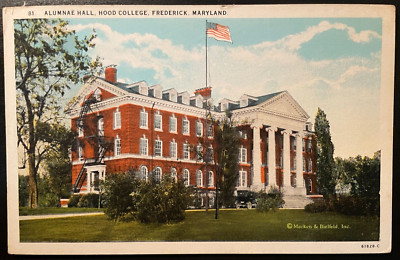 Vintage Postcard 1920 Hood College, Alumnae Hall, Frederick, Maryland (MD)