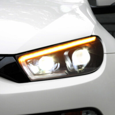 For VW Scirocco Headlight Assemblies 2009-2017 HID Xenon Beam Projector LED DRL