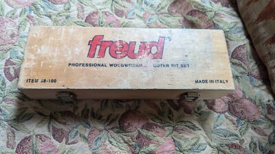 FREUD 88-100 Profi Holzbearbeitung FRÄSE Bit Set Holzkoffer Made in Italy 