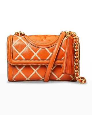 Tory Burch Fleming Pop Small Quilt Convertible Shoulder Bag