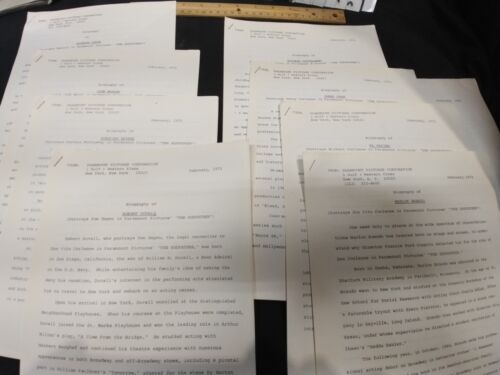RARE THE GODFATHER 1972 PRESS KIT WITH PHOTOS AND BIOS STUDIO 28 RARE RARE - Picture 12 of 18