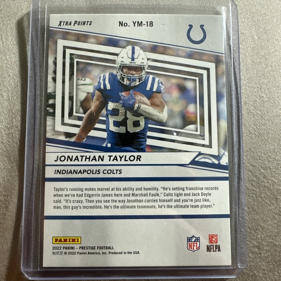 2022 Jonathan Taylor Prestige Youth Movement Green #18  /249 Colts  - Image 2 of 3