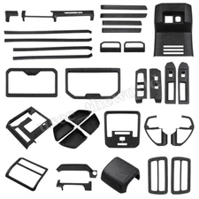 For Toyota Tacoma 2024-2025 ABS Interior Accessories Cover Trim Black Wood Grain