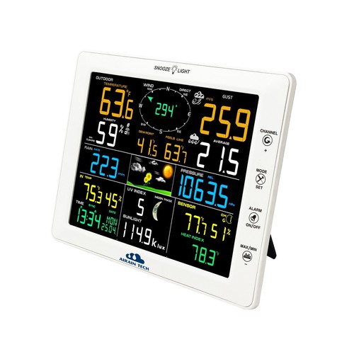 Home Wi-Fi Smart Weather Station Big 10" Color LCD and Outdoor Wireless Sensors - Picture 6 of 6