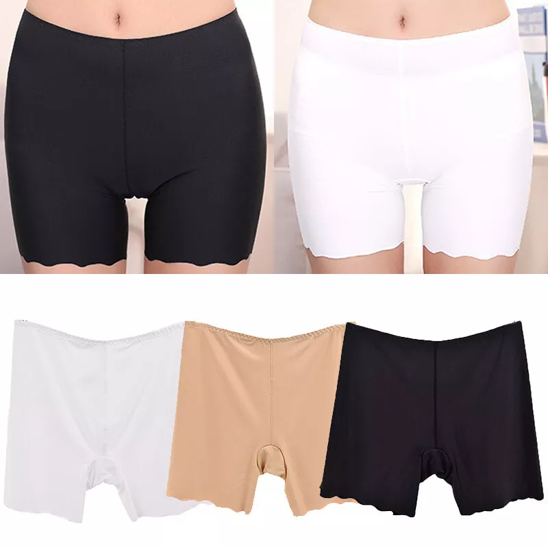 Ladies Safety Boxer Shorts Anti Chafing Long Leg Knickers High Waist  Underwear