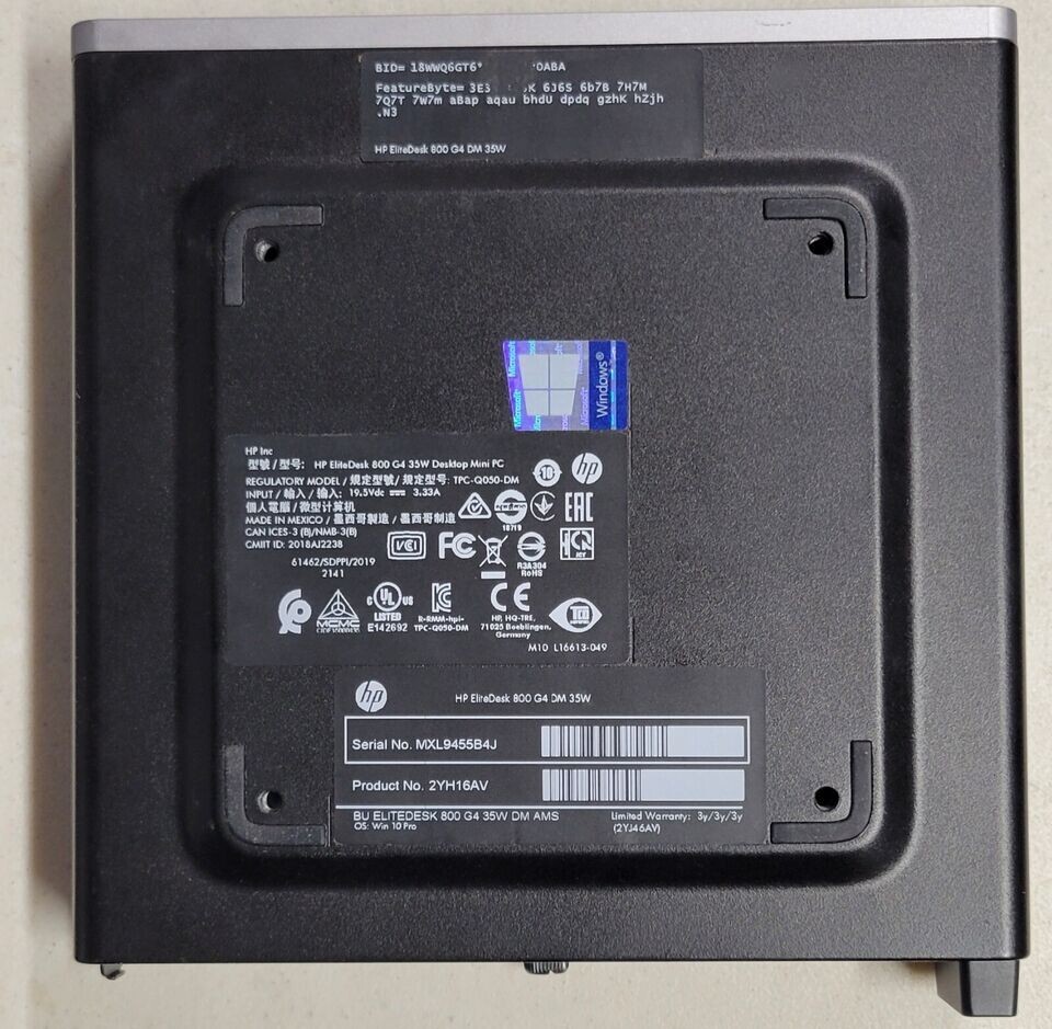 ミニPC 121 HP EliteDesk i7-10700T win11 office Amazon.com: HP Micro PC EliteDesk 800 G4 Windows 11 Tiny Desktop