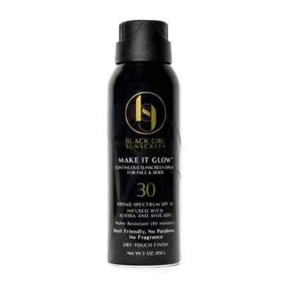 -Make it Glow- Black Girl Sunscreen SPF 30 Sunscreen Face & Body Spray NEW!!!
