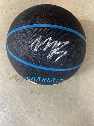 Lamelo Ball firmado autógrafo Charlotte Hornets logotipo baloncesto Beckett - Imagen 3 de 4