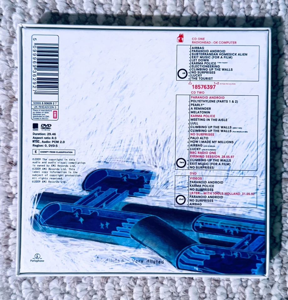 Radiohead OK Computer Collectors Deluxe Edition CD Promo Box Set (2 CD+1 DVD) - Image 2 of 4
