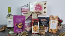 Gift Box Hamper - Gourmet Delights Gift Box Hamper with Wine