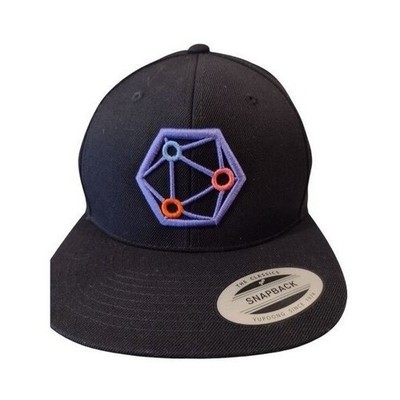 The Classics by Yupoong - Black Snapback Cap - XYO Network Logo