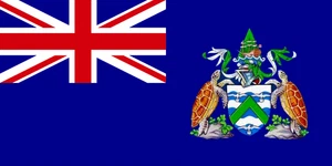 Ascension Island Flag Self Adhesive Sticker