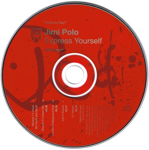 Jimi Polo - Express Yourself (CD, Single, CD1) - Bild 3 von 3