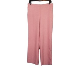 Alfred Dunner Size 10 Pants Slacks / Pull On Blush Pink Flat Front Granny Core