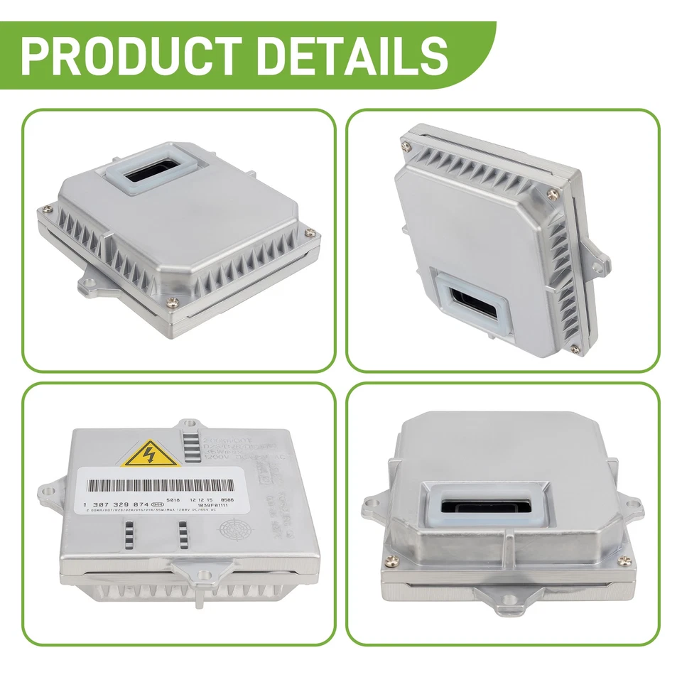 Xenon Headlight HID Ballast Control 1307329090 &Bulb for VW Jetta GTi 1307329092 - Image 3 of 4