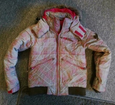 Damen Protest Skijacke Snowboardjacke GR. M/ 38 Kariert Pink