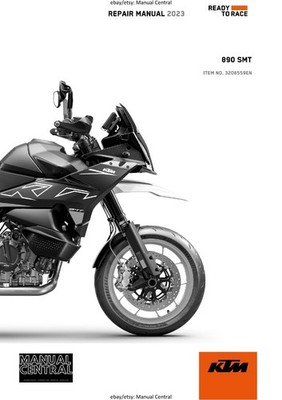 KTM 2023 - 890 SMT - WERKSTATT SCHECKHEFT NACHDRUCK
