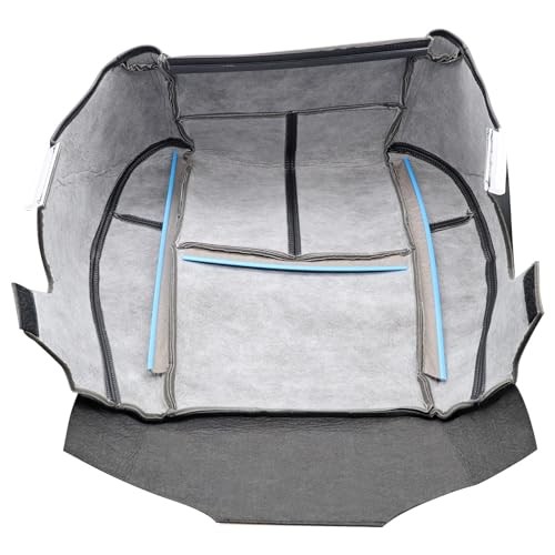  Driver or Passenger Side Bottom Replacement Leather Seat Cover Black