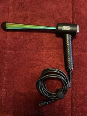 Gamma+ Korner XL Fashion Waves Curling Iron Wand Hair Styler 340°-450°F Black