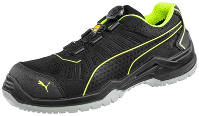 Puma Safety Sicherheitsschuh FUSE TC GREEN DISC LOW S1P ESD SRC, schwarz/grün