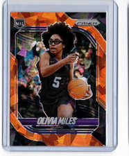 2025-26 Panini Prizm Olivia Miles #123 Orange Ice Prizm TCU Mega Box Exclusive