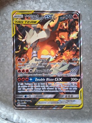 Reshiram and Charizard Tag Team GX - SM201 2019 - Both Oversize