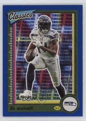 2022 Panini Classics Timeless Tributes Light Blue 22/125 DK Metcalf #85 3hd